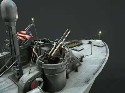 Higgins PT 71 Low-poly 3D model