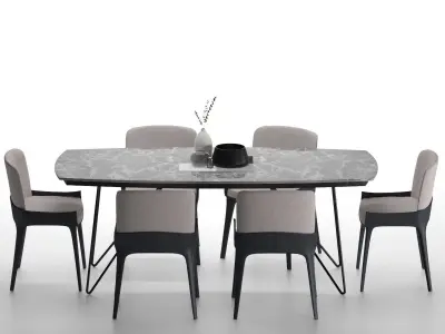 Dining Decoration Set free Free 3D model