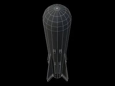 Missile maverick agm 65g Rocket Low-poly 3D model