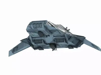 Future sci-fi fighter jets bombers 3D model