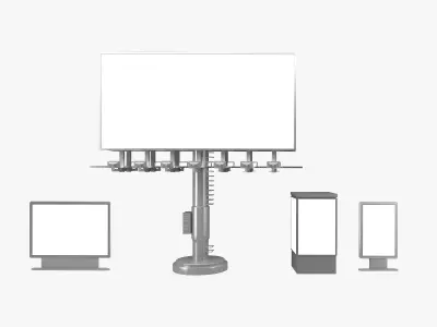 Street Billboards 3D model