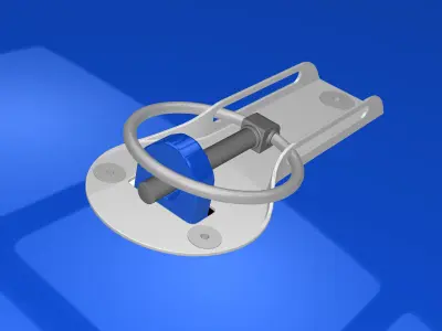 Bonnet racing locks 3D model