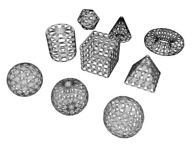 Standard geometric primitives 3D print model