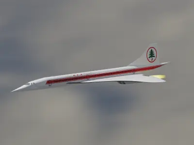 Middle East Airlines Concorde  3D model