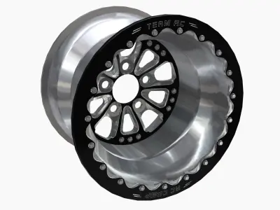 RC Components Exile Drag Rear Wheel Low-poly 3D model