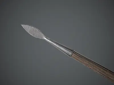 Javelin Medieval Free low-poly 3D model