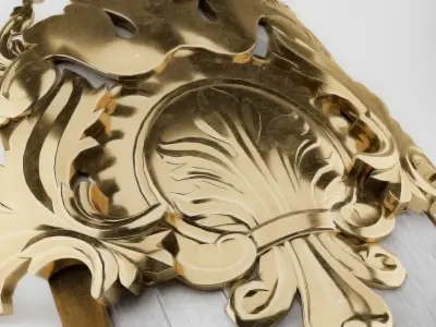 Medieval Royal Shield 3D model