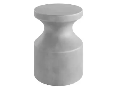 Concrete Side Table Free 3D model