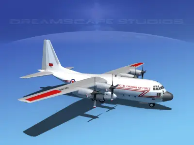 Lockheed C-130 Hercules RCAF 3D model