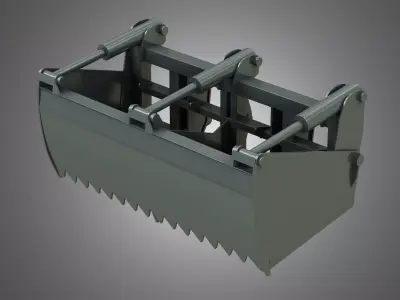 Silage Cutter - Front Loader 3D model