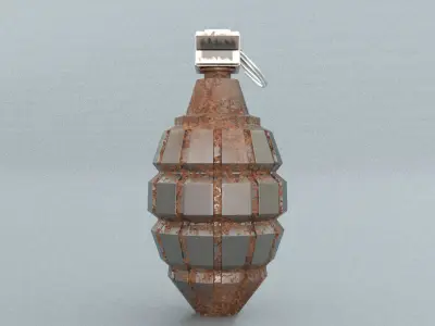 laos Game Hand Grenade Low-poly 3D model