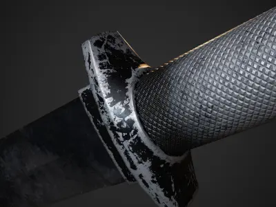 SURVIVAL-COMBAT KNIFE Low-poly 3D model