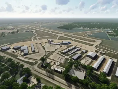 Central Illinois Regional Airport at Bloomington-Normal 3D model