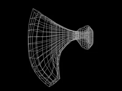 Axe Head Lowpoly Low-poly 3D model