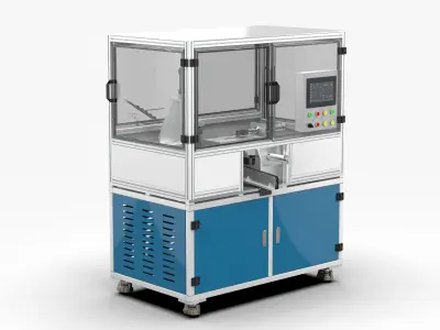 Automatic Horizontal Chamfering Rough Turning Machine 3D model