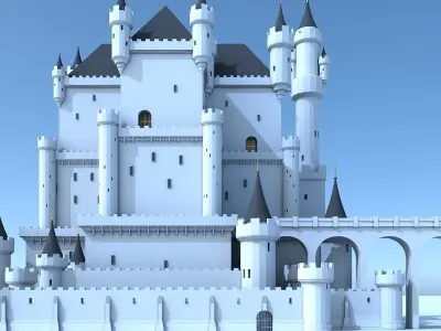 Fantasy Castle 005 3D model
