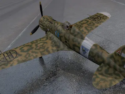 Macchi Mc-200 Saetta 3D model