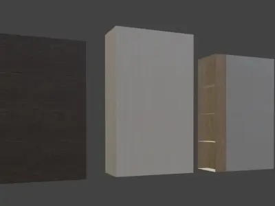 Cupboards Low Poly Asset Pack Free low-poly 3D model