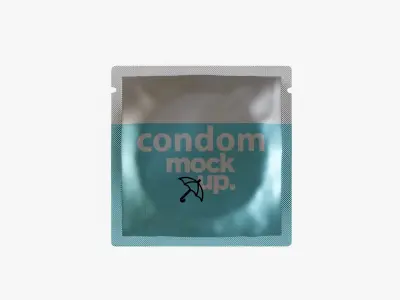 Condom Package 3D model