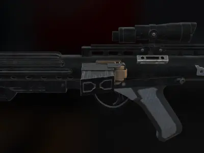 Blaster Rifle Free 3D model