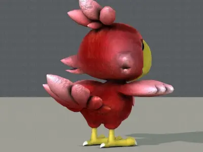 Chocobo Bird Low-poly 3D model