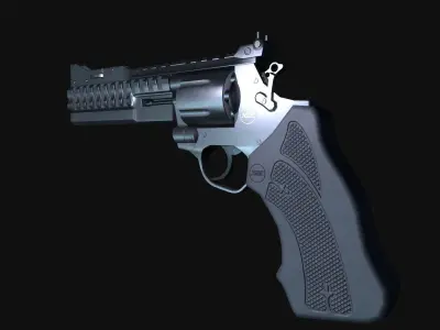 Korth national standard 357 Magnum Low-poly 3D model
