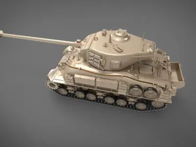 M50 sherman Tank  3D model