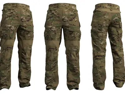 Crye Precision Gen 2 Combat Pants - Marvelous Designer 3D model