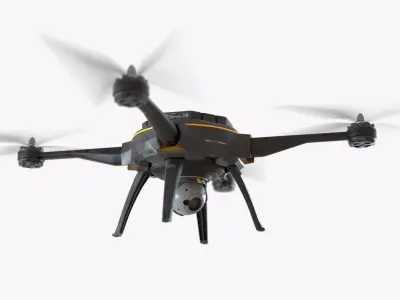 Drone flying 3D model