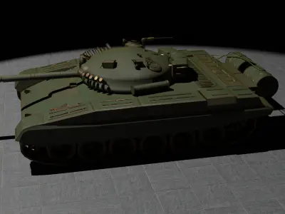 Milatry alloy Tank 3D model