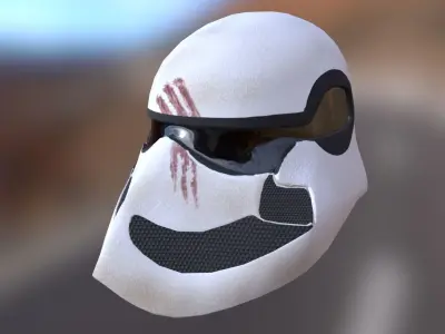 Stromtrooper helmet - design Free low-poly 3D model