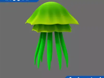 Cartoon Jellyfish 3D model