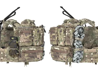 AVS PLATE CARRIER V1 Low-poly 3D model