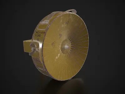 Soviet anti-personnel guided fragmentation mine MON-100 Low-poly 3D model