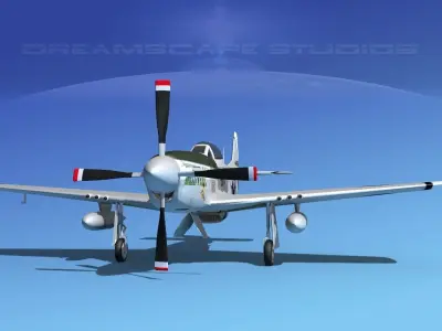 P-51D Mustang Miss Linda 3D model