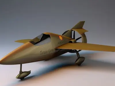 Miller JM-2 Formula 1 Racer Rigged Low-poly 3D model