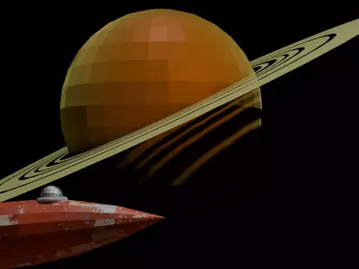 abandoned base Low-poly 3D model