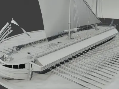 Greek Warship 3D model