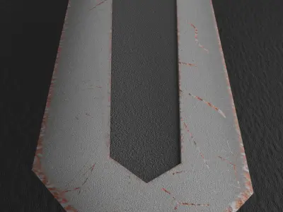 Guts Dragonslayer Two Handed Great Sword Low-poly 3D model