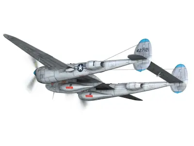 Lockheed P-38 Lightning - Charlcie Jeanne 3D model