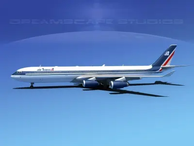 Airbus A340-600 Air Transat 3D model