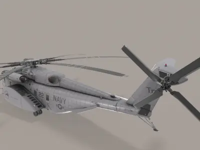 MH-53E Sea Dragon US Navy  Low-poly 3D model