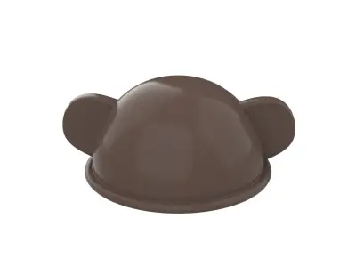 Monkey Hat Cute Low-poly 3D model