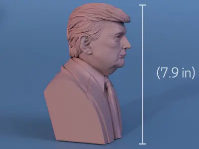 Donald Trump Bust 3D print model