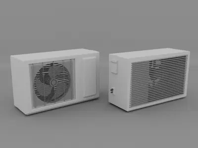 AC outdoor model Low-poly 3D model