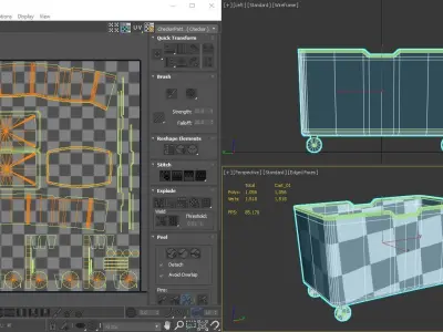 Trolley Cart Game Ready Low-poly 3D model