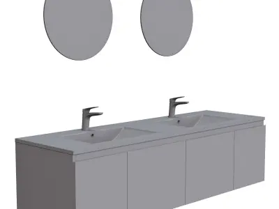 bathroom furniture-01 Free 3D model