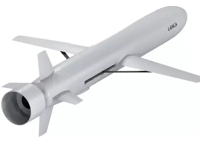 Polish Lanca cruise missile Free 3D model