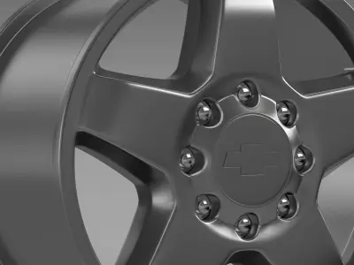 Chevrolet Silverado 2500HD LTZ 2011 rim 3D model