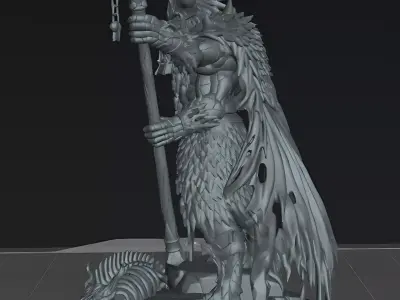 Warrior Xareth Twin Sigil Sovereign Dark Archpriest STL 3D print model
